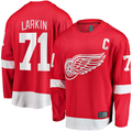 Jdoa D.Red wings #71 Dylan Larkin Branded Red Captain Home Breakaway Jerseys