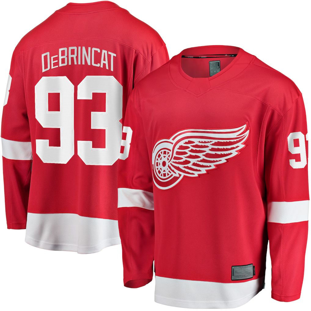 Jdoa D.Red wings #93 Alex DeBrincat Red Breakaway Jerseys