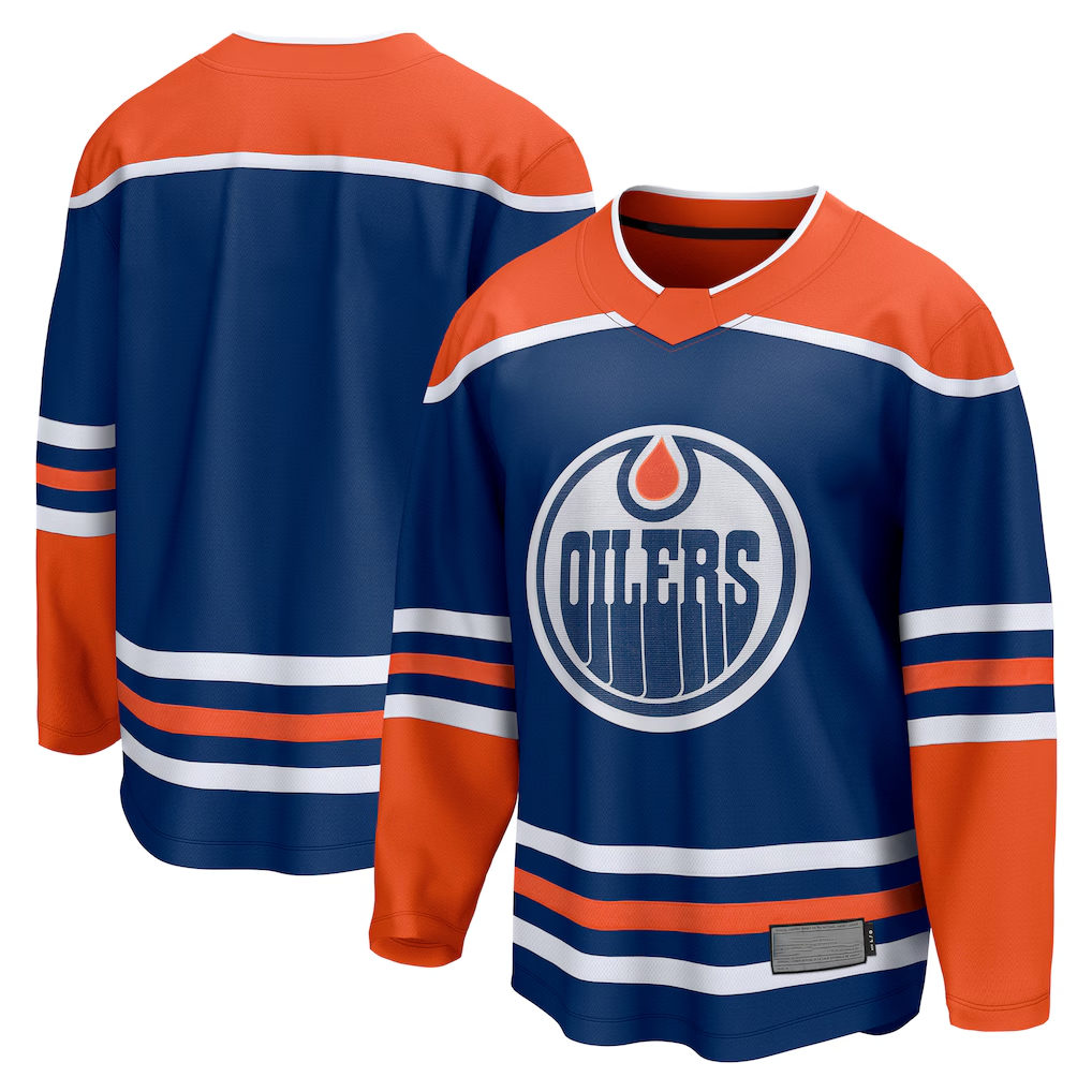 Jdoa E.Oilers Royal Home Breakaway Blank Jerseys