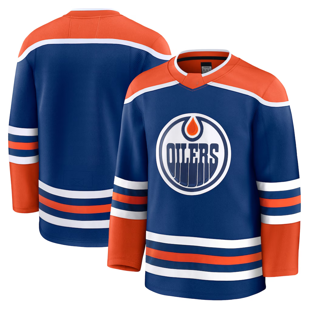 Jdoa E.Oilers Royal Home Premium Jerseys