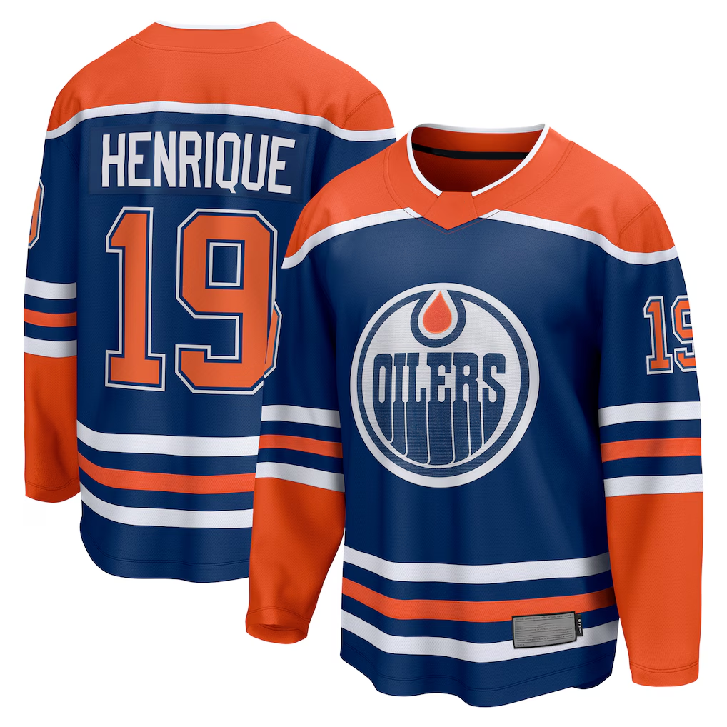Jdoa E.Oilers #19 Adam Henrique Royal Home Breakaway Jerseys