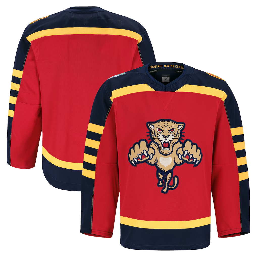 Jdoa F.Panthers Red 2026 Winter Classic Authentic Pro Jerseys