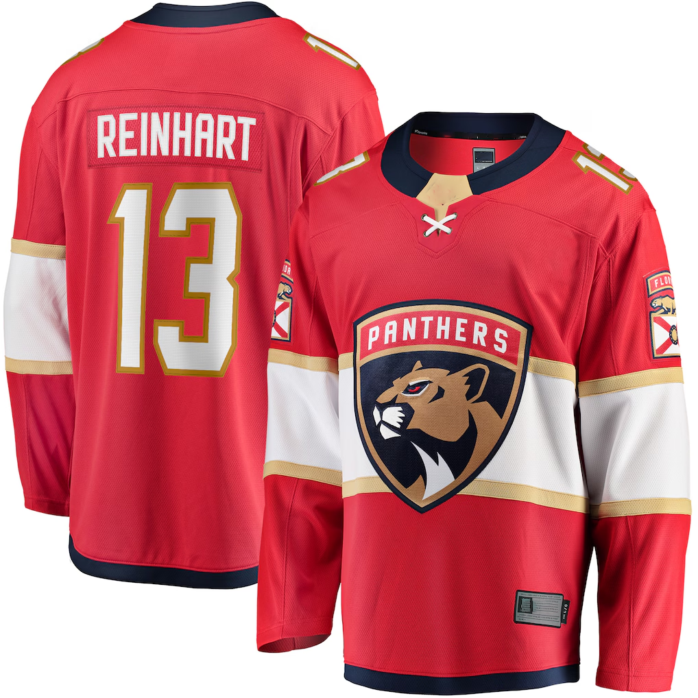 Jdoa F.Panthers #13 Sam Reinhart Red Breakaway Player Jerseys