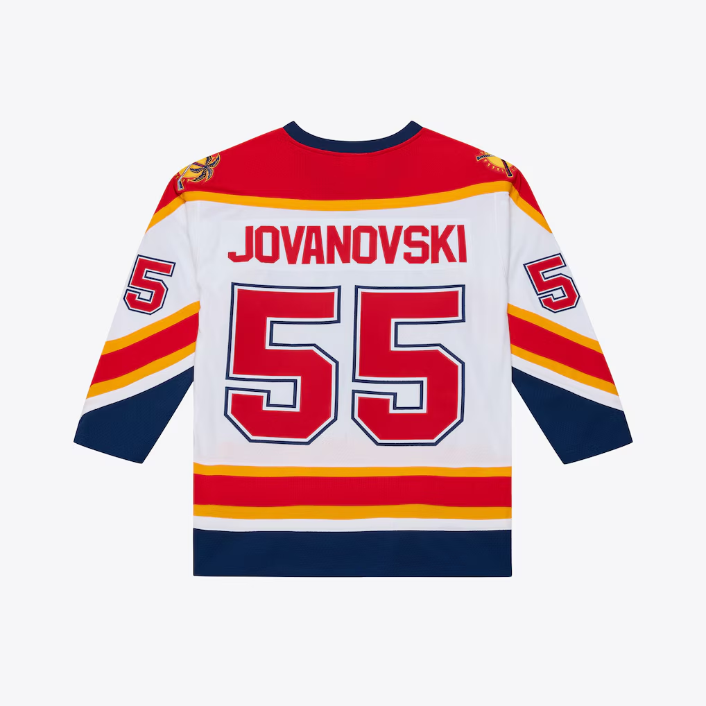 Jdoa F.Panthers #55 Ed Jovanovski Mitchell & Ness White 1996 Power Play Jerseys