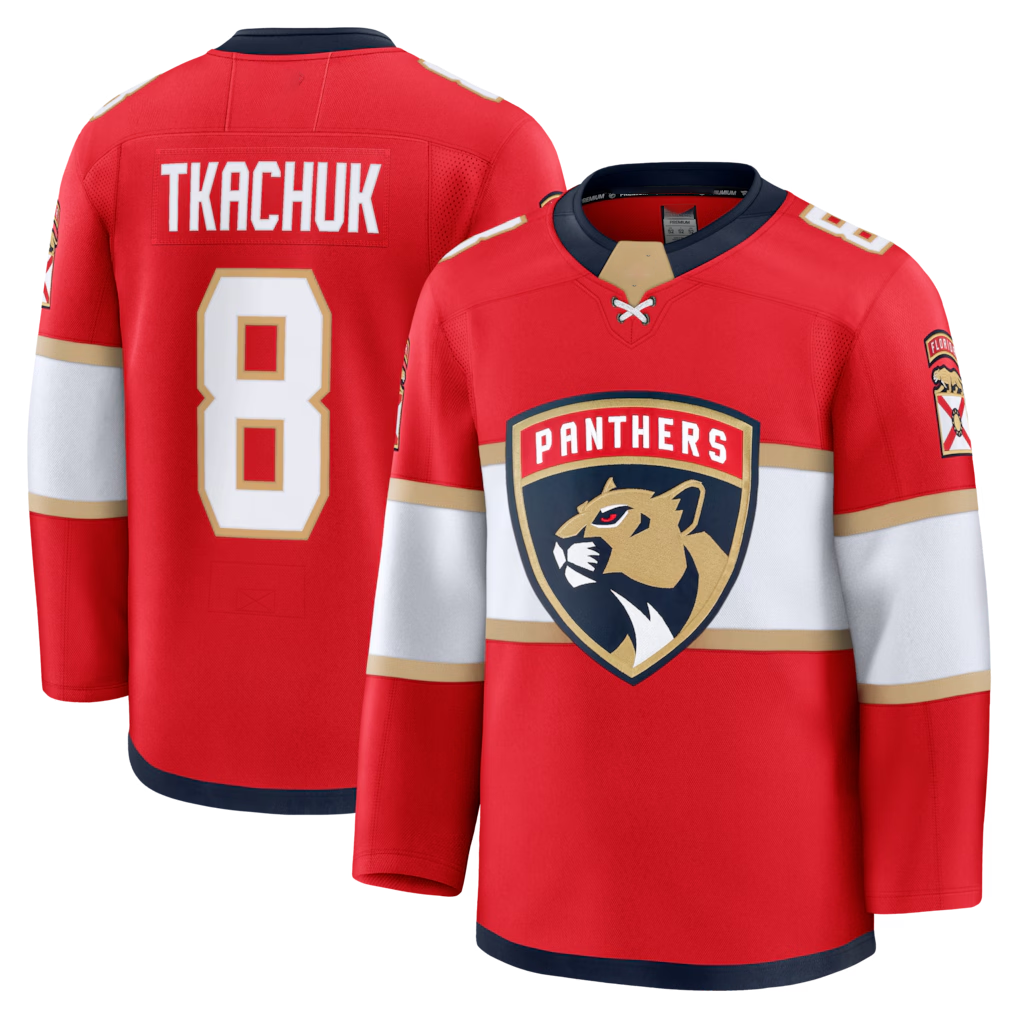 Jdoa F.Panthers #8 Brady Tkachuk Red Home Premium Jerseys