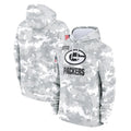 Jdoa GB.Packers Arctic Camo Salute to Service Hoodies Limited Game Blank Player Stitched Jerseys