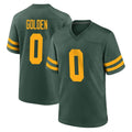 Jdoa GB.Packers #0 Matthew Golden Player Green Alternate Home Game Stitched Jerseys
