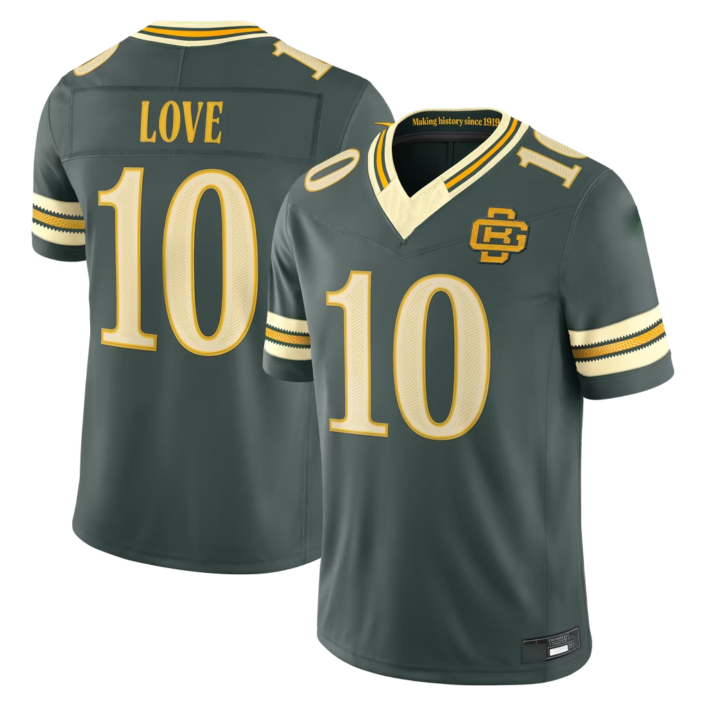 Jdoa GB.Packers #10 Jordan Love Green 2026 Rivalries Collection Limited Stitched Jerseys