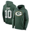 Jdoa GB.Packers #10 Jordan Love Player Green Therma Hoodie Game Stitched Jerseys