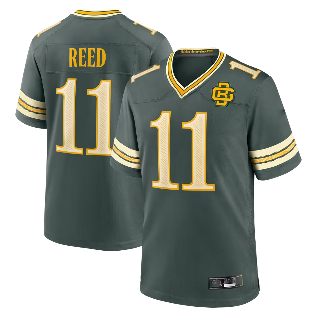 Jdoa GB.Packers #11 Jayden Reed Green  2026 Rivalries Collection Game Stitched Jerseys