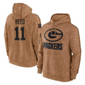 Jdoa GB.Packers #11 Jayden Reed Player Brown Salute to Service Hoodies Limited Game Stitched Jerseys