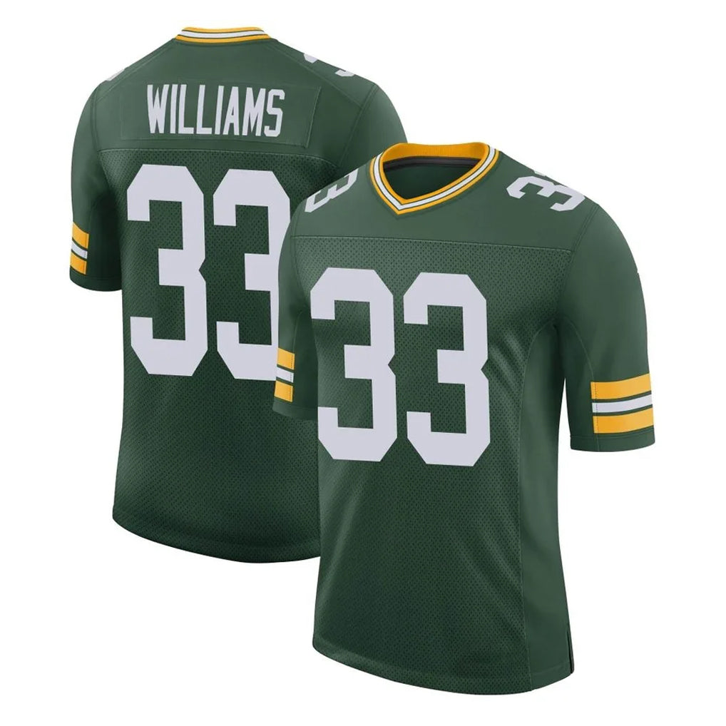 Jdoa GB.Packers #33 Evan Williams Player Green Limited Classic Home Game Stitched Jerseys