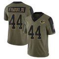 Jdoa GB.Packers #44 Zaire Franklin Player Olive Salute To Service Limited Game Stitched Jerseys