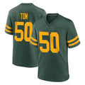 Jdoa GB.Packers #50 Zach Tom Player Green Alternate Home Game Stitched Jerseys