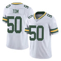 Jdoa GB.Packers #50 Zach Tom Player White Vapor Untouchable Limited Home Game Stitched Jerseys
