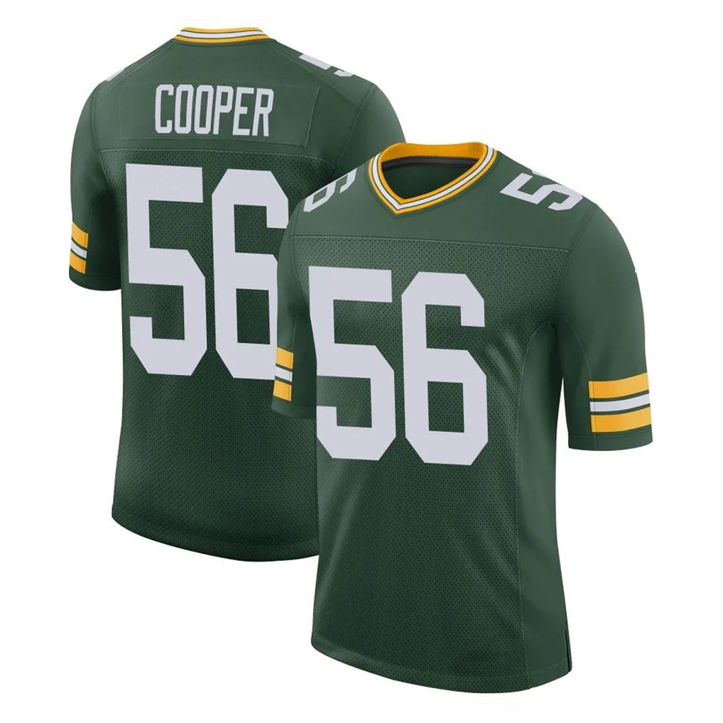 Jdoa GB.Packers #56 Edgerrin Cooper Player Green Limited Classic Home Game Stitched Jerseys