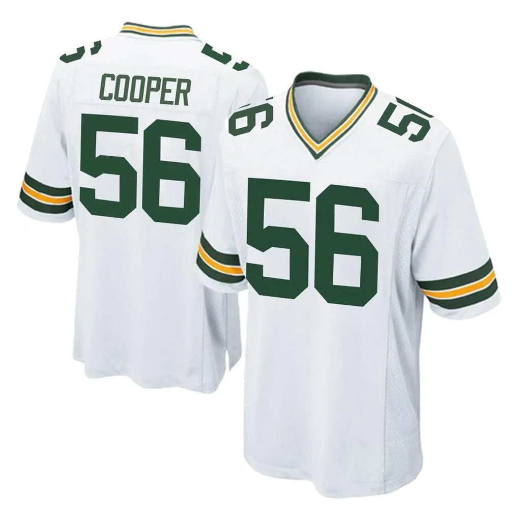 Jdoa GB.Packers #56 Edgerrin Cooper Player White Home Game Stitched Jerseys