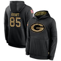 Jdoa GB.Packers #85 Tucker Kraft Player Black Salute To Service Hoodies Game Stitched Jerseys