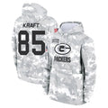 Jdoa GB.Packers #85 Tucker Kraft Player Camo Salute To Service Hoodies Game Stitched Jerseys