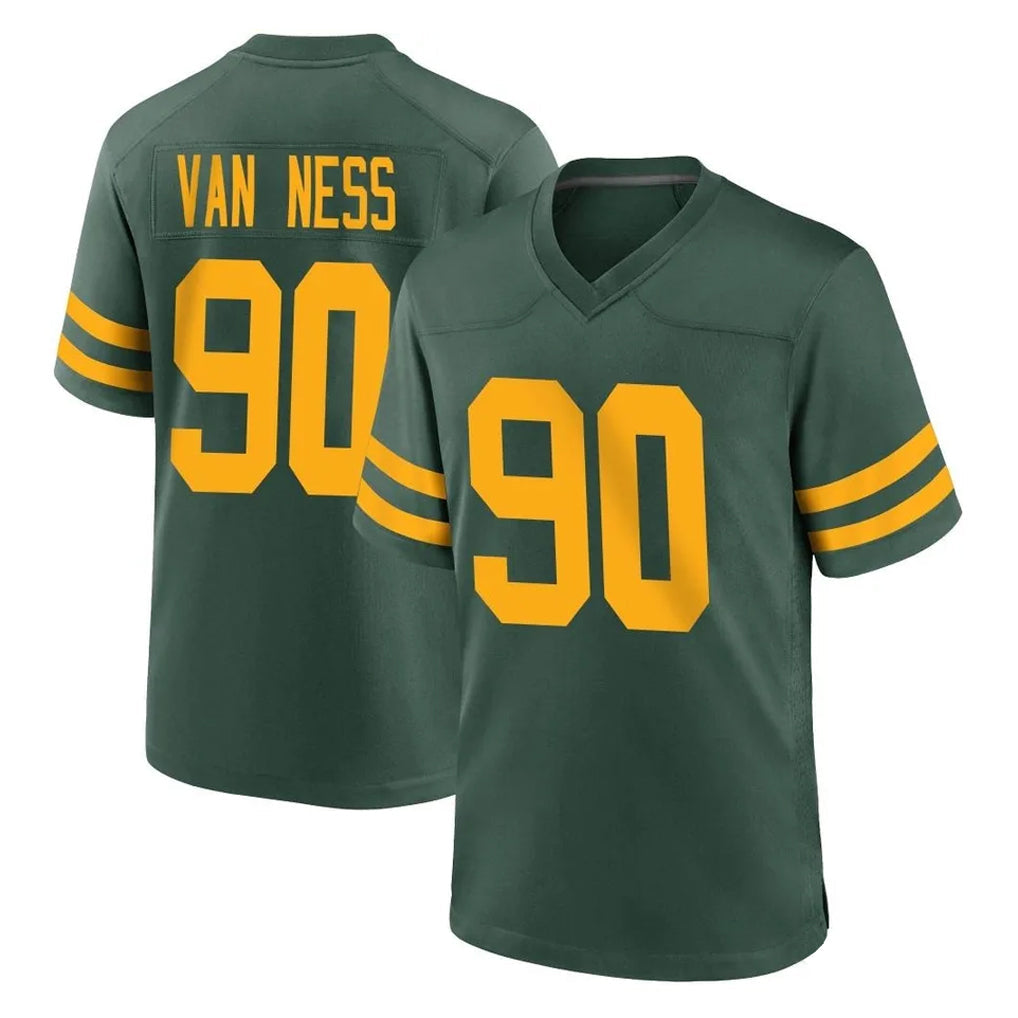 Jdoa GB.Packers #90 Lukas Van Ness Player Green Alternate Home Game Stitched Jerseys