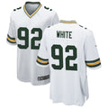 Jdoa GB.Packers #92 Reggie White Player White Home Game Stitched Jersey