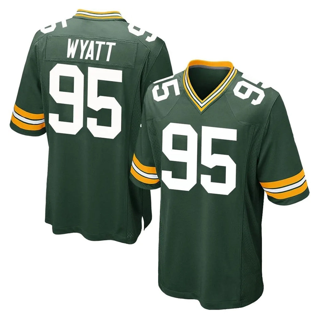 Jdoa GB.Packers #95 Devonte Wyatt Player Green Home Game Stitched Jerseys