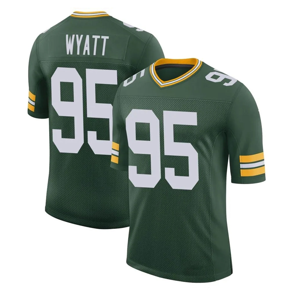 Jdoa GB.Packers #95 Devonte Wyatt Player Green Limited Classic Home Game Stitched Jerseys
