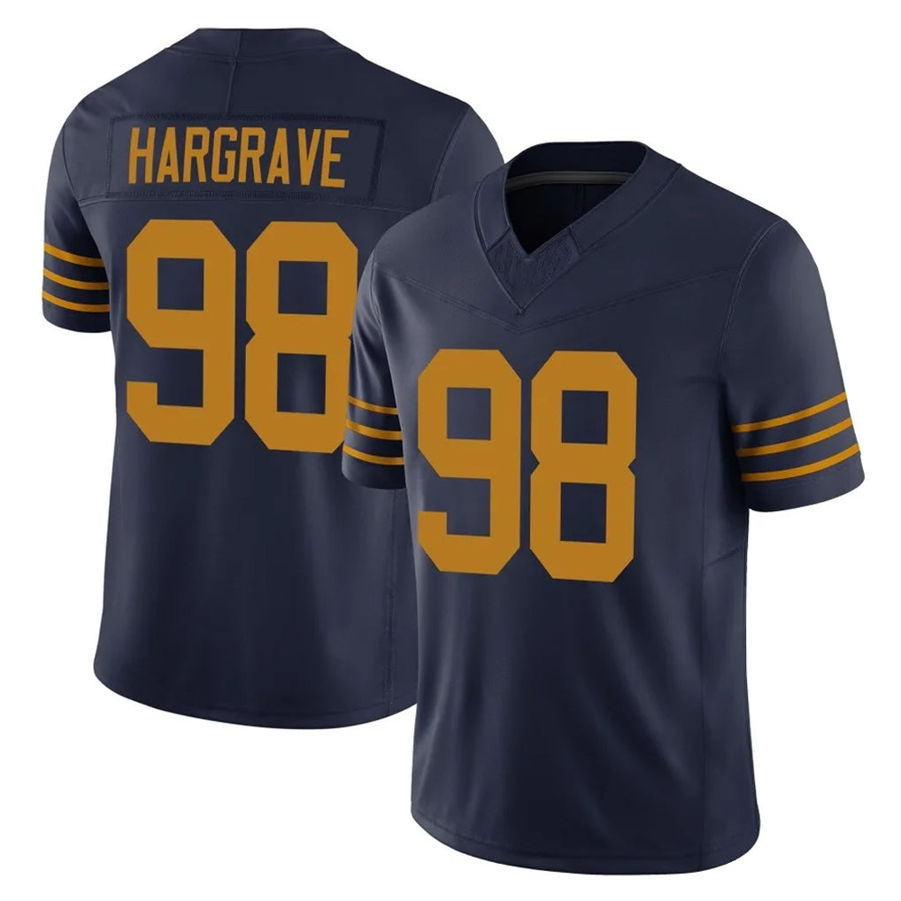 Jdoa GB.Packers #98 Javon Hargrave Player Navy The 1923 Classic Vapor F.U.S.E. Home Game Stitched Jerseys