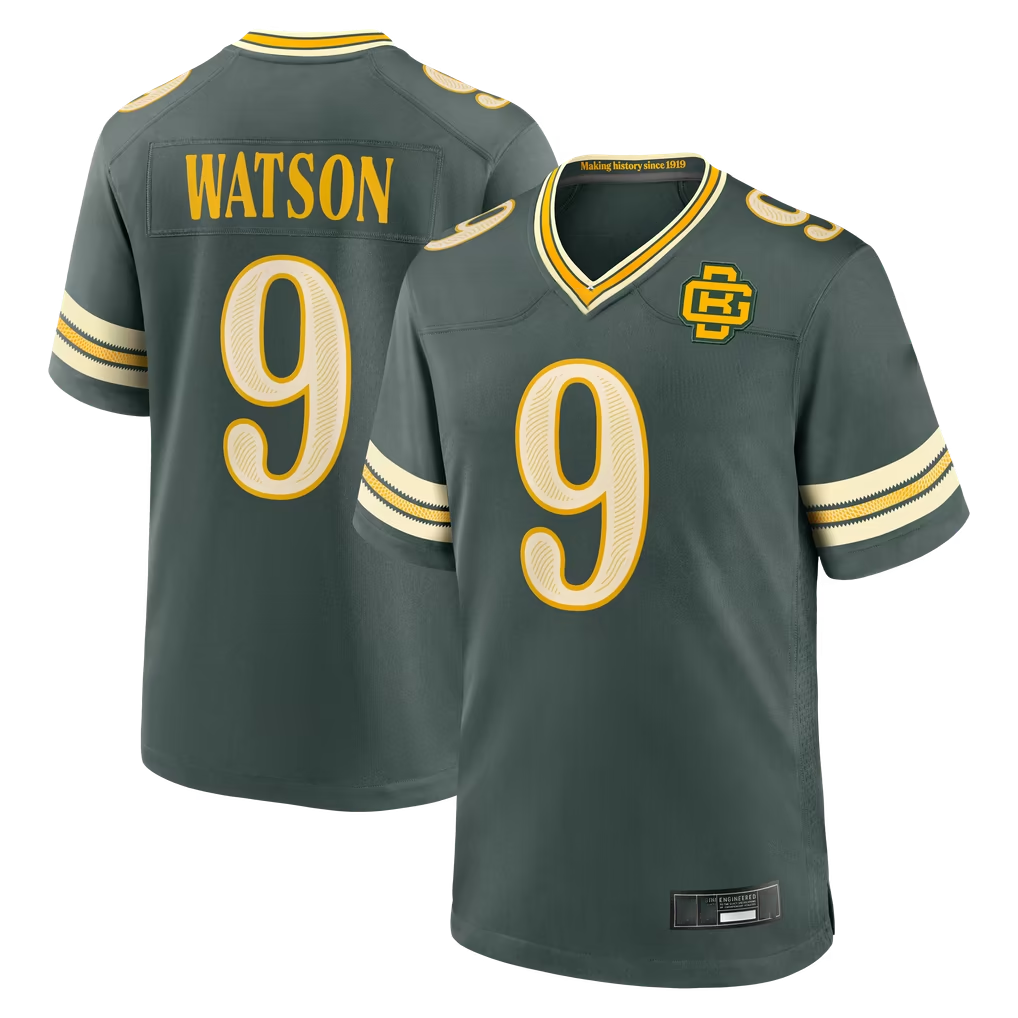 Jdoa GB.Packers #9 Christian Watson Green 2026 Rivalries Collection Game Stitched Jerseys