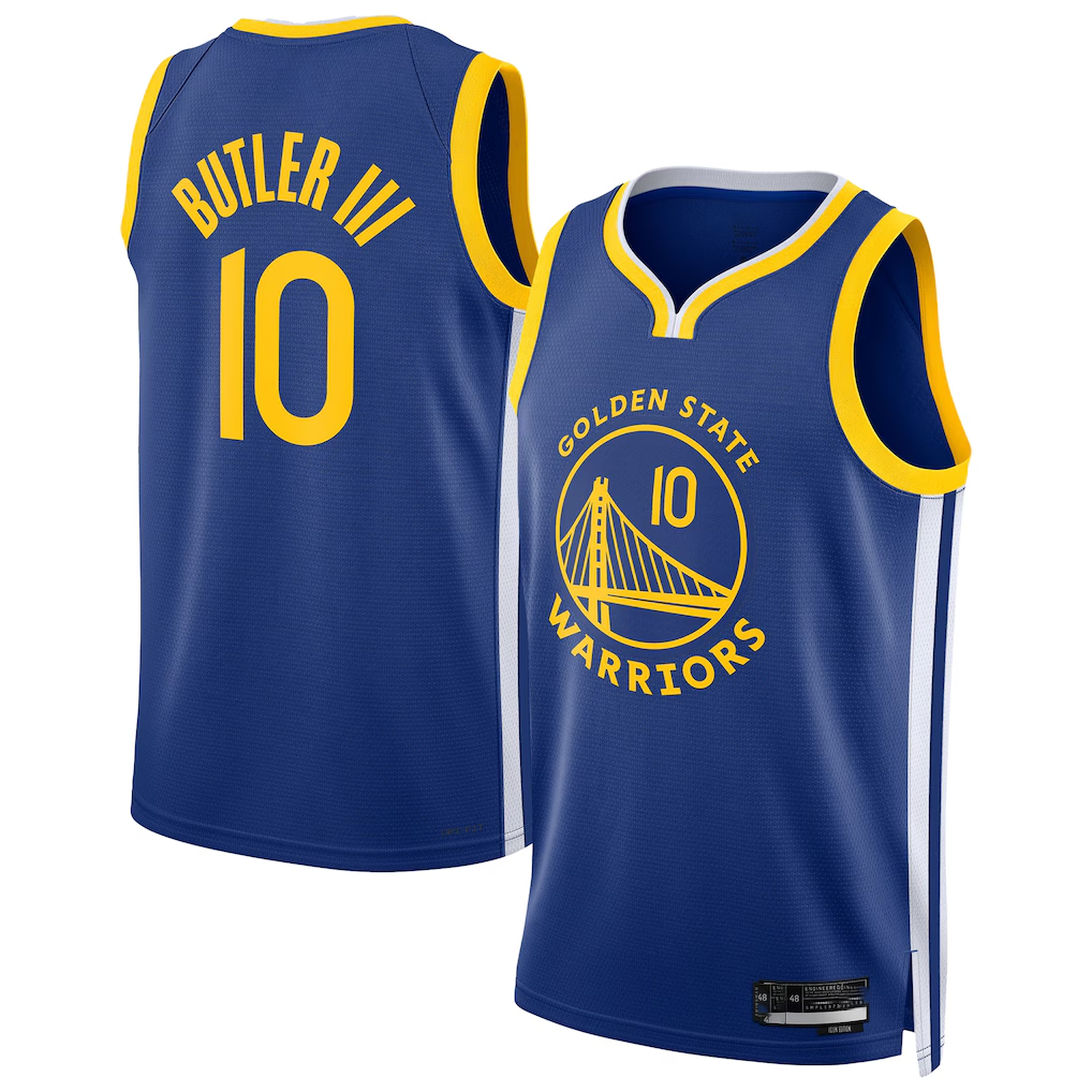 Xdoa G.State Warriors #10 Jimmy Butler III Royal Swingman Player Jerseys - Icon Edition