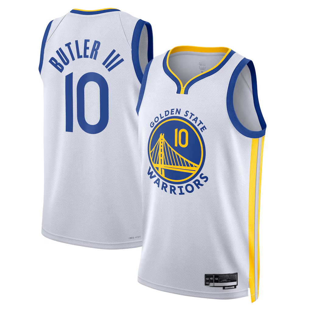 Xdoa G.State Warriors #10 Jimmy Butler III White Swingman Jerseys - Association Edition