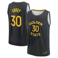 Xdoa G.State Warriors #30 Stephen Curry Black Fast Break Replica Player Jerseys - Statement Edition