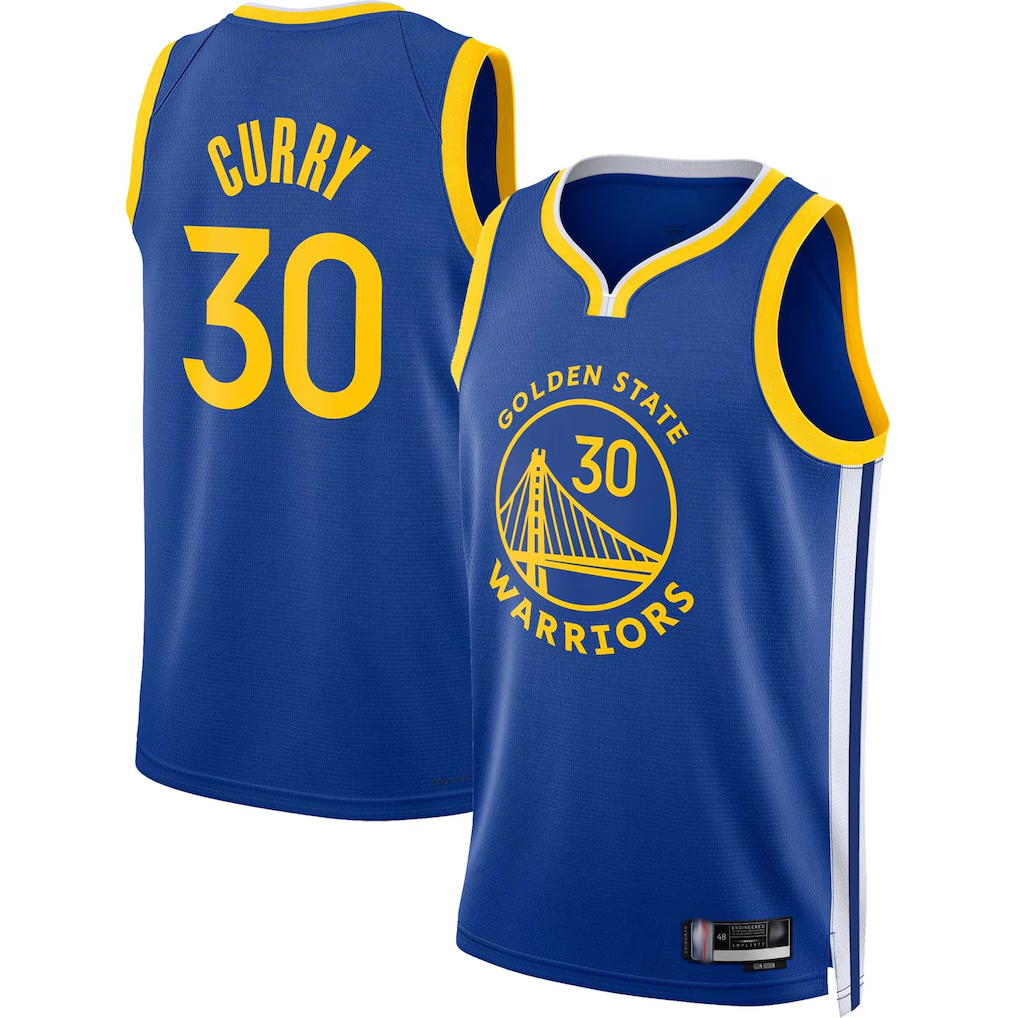 Xdoa G.State Warriors #30 Stephen Curry Royal Swingman Jerseys - Icon Edition