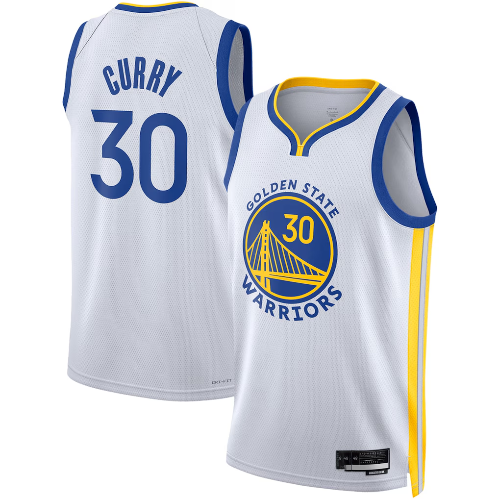 Xdoa G.State Warriors #30 Stephen Curry White Swingman Jerseys - Association Edition