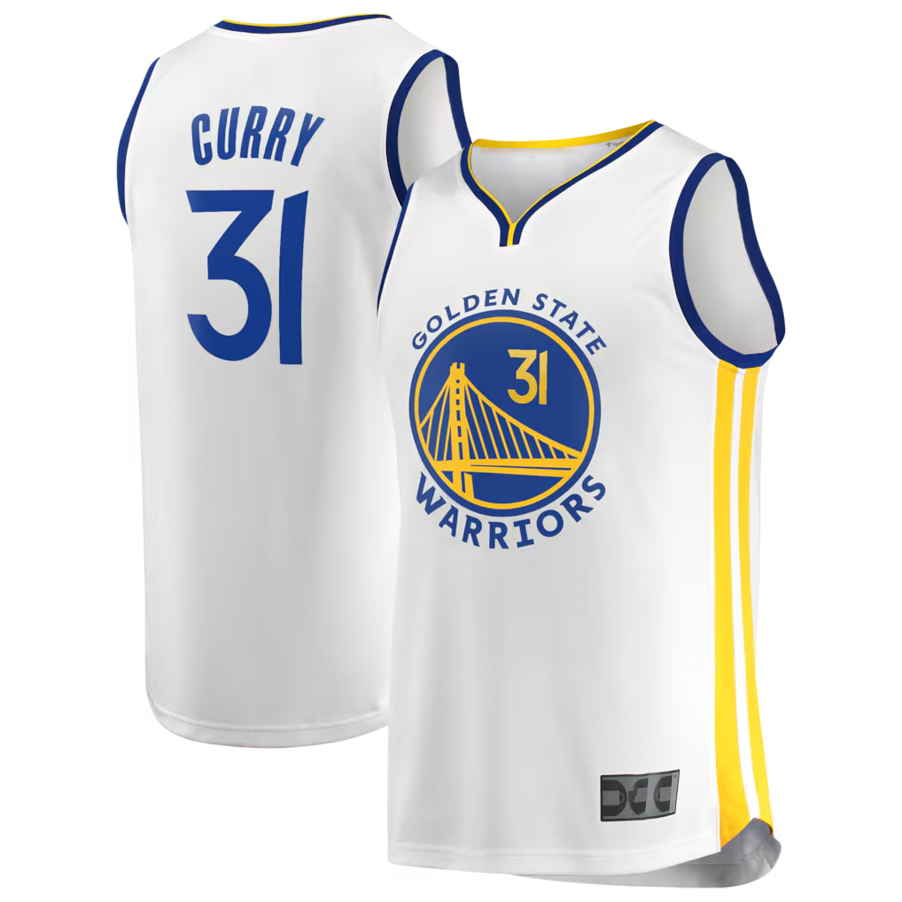 Xdoa G.State Warriors #31 Seth Curry White Fast Break Replica Player Jerseys - Association Edition