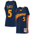 Xdoa G.State Warriors #5 Baron Davis Mitchell & Ness Navy 200607 Hardwood Classics Swingman Jerseys