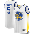 Xdoa G.State Warriors #5 Kevon Looney White Fast Break Player Replica Jerseys - Association Edition