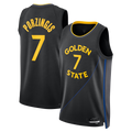 Xdoa G.State Warriors #7 Kristaps Porzi??is Black Swingman Jerseys - Statement Edition