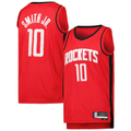 Xdoa H.Rockets #10 Jabari Smith Jr. Red Swingman Stitched Jerseys-Icon Edition