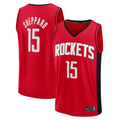 Xdoa H.Rockets #15 Reed Sheppard Red Fast Break Replica Stitched Jerseys-Icon Edition