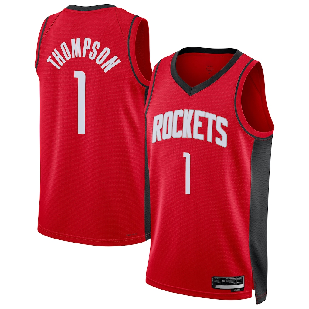 Jdoa H.Rockets #1 Amen Thompson Red Swingman Player Stitched Jerseys-Icon Edition