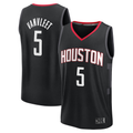 Xdoa H.Rockets #5 Fred VanVleet Black Fast Break Replica Player Stitched Jerseys-Statement Edition