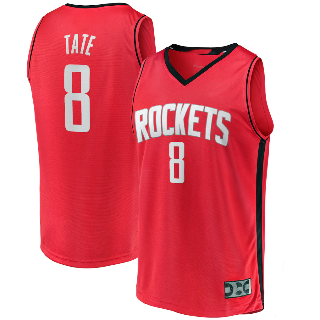Jdoa H.Rockets #8 Jae'Sean Tate Red Fast Break Replica Stitched Jerseys-Icon Edition