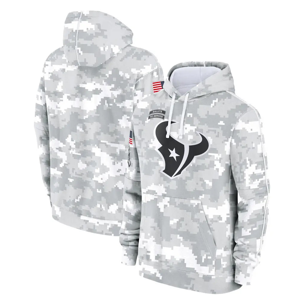Jdoa H.Texans Arctic Camo Salute to Service Hoodies Limited Game Blank Player Stitched Jerseys
