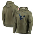 Jdoa H.Texans Olive Salute to Service Pullover Hoodies Home Game Blank Player Stitched Jerseys