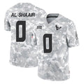 Jdoa H.Texans #0 Azeez Al-Shaair Player Arctic Camo Salute To Service Limited Game Stitched Jerseys