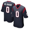 Jdoa H.Texans #0 Azeez Al-Shaair Player Navy Home Game Stitched Jerseys