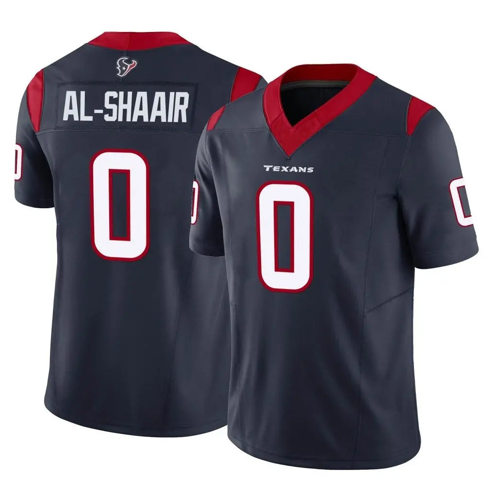 Jdoa H.Texans #0 Azeez Al-Shaair Player Navy Limited Vapor F.U.S.E. Home Game Stitched Jerseys