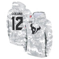 Jdoa H.Texans #12 Nico Collins Player Arctic Camo Salute to Service Hoodies Limited Game Stitched Jerseys