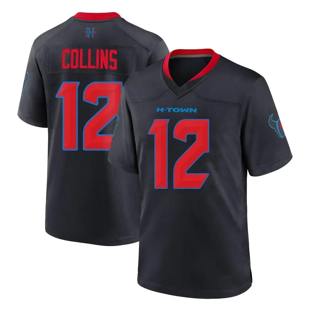 Jdoa H.Texans #12 Nico Collins Player Navy 2nd Alternate Home Game Stitched Jerseys
